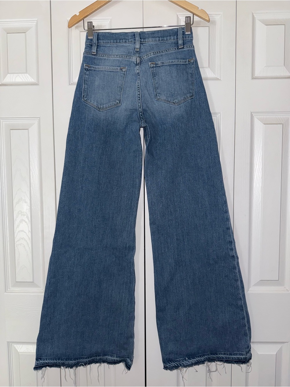 Frame denim high rise le palazzo flare jean size 26/L33/1/2 - Picture 2 of 16
